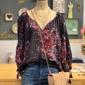 Lovestitch Women's blouse, Small, indigo